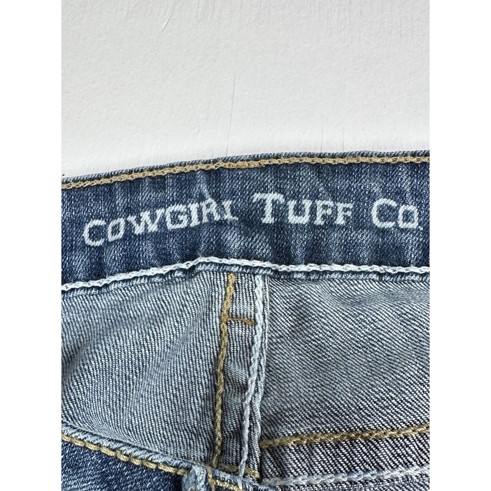 Cowgirl Tuff Co‎ Women's Denim Bootcut Distressed Blue Jeans Stretch 31x31 - Picture 10 of 11